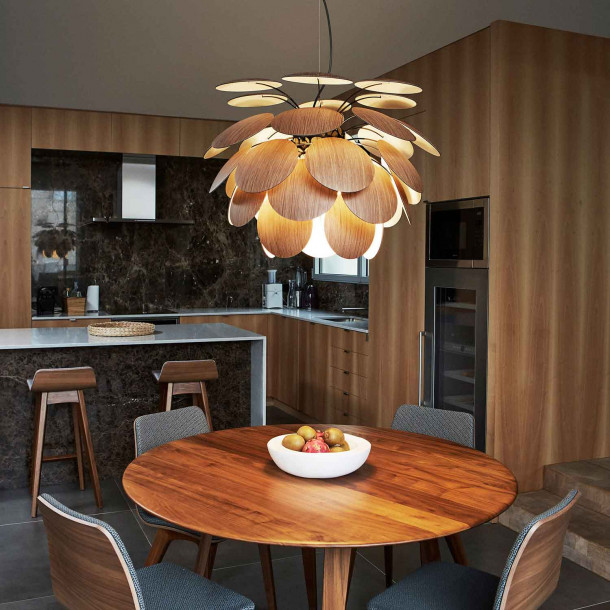 Discoco Wood Pendant Light Lampefeber