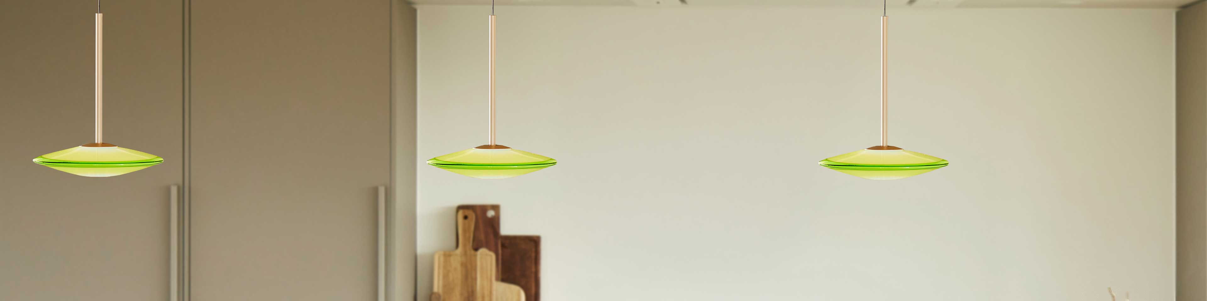 Grønne pendellamper