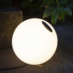 Bowl hvid Udendrslampe