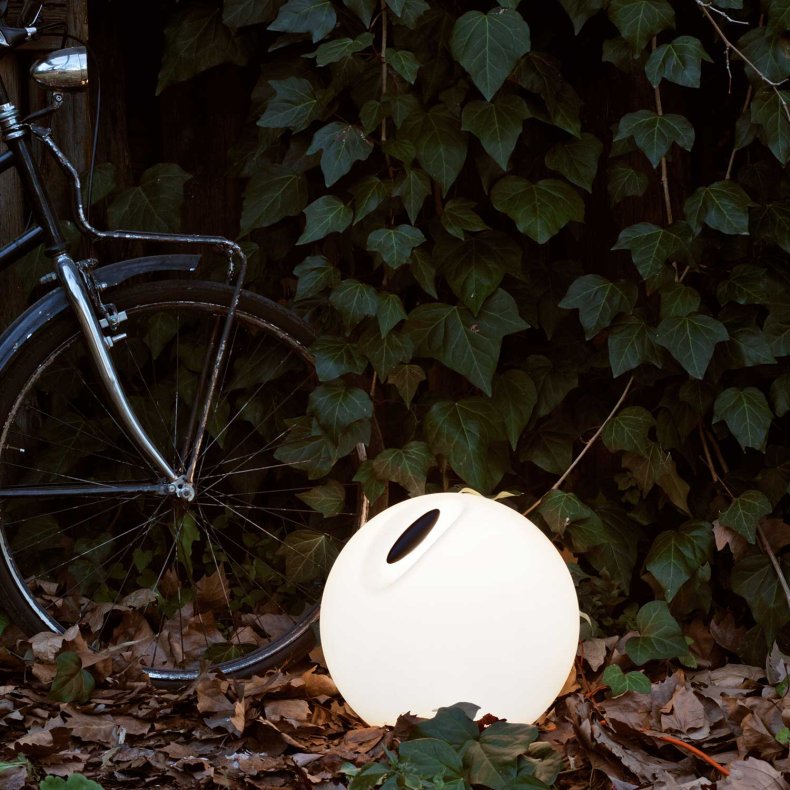 Bowl hvid Udendrslampe