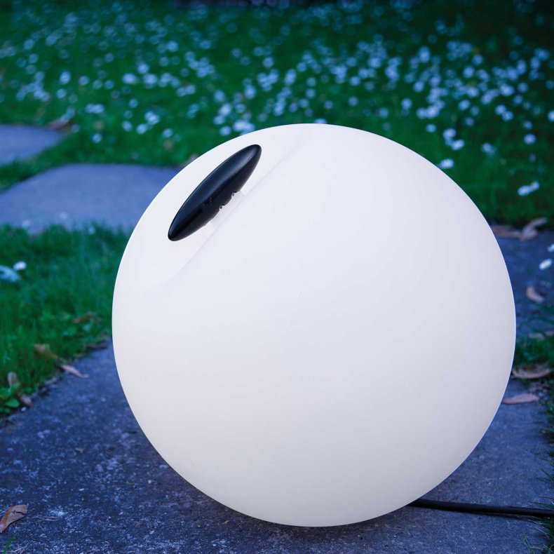 Bowl hvid Udendrslampe