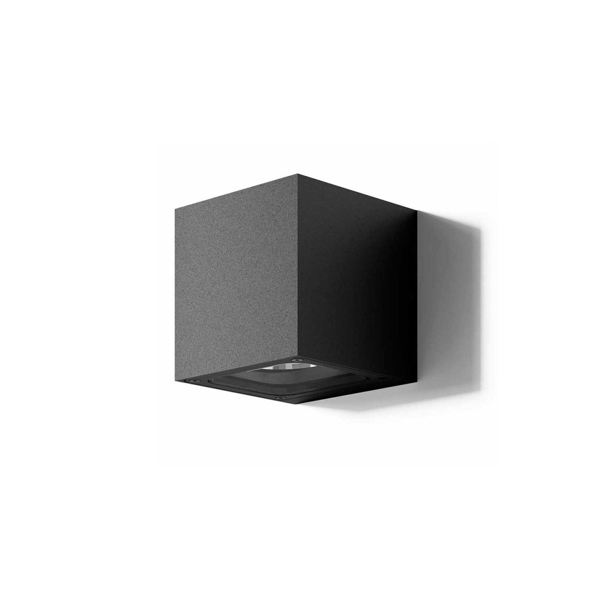 Alf IP65 Black | Black wall light in a stylish square design