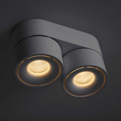 Aim Spot Double hvid Loft/Vgspot