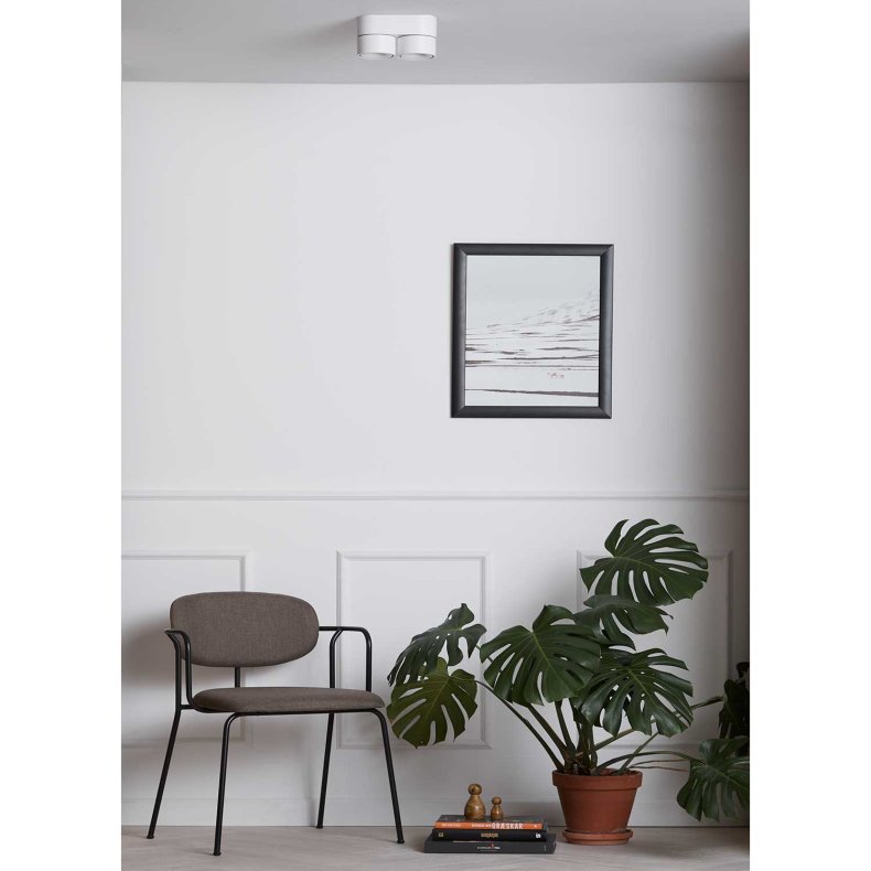 Aim Spot Double hvid Loft/Vgspot