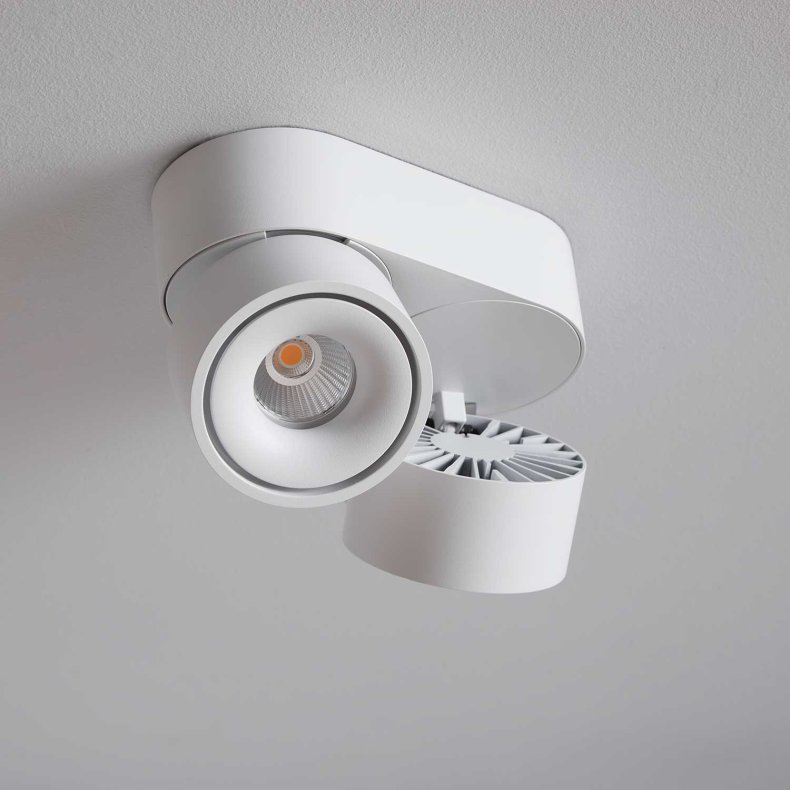 Aim Spot Double hvid Loft/Vgspot