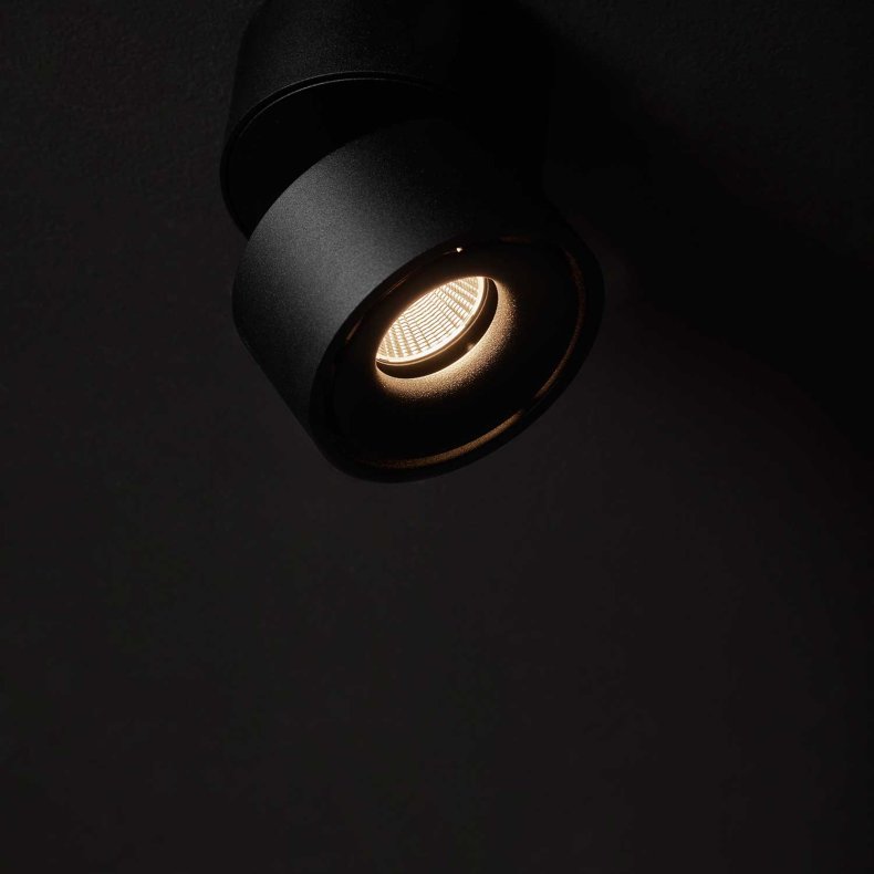 Aim Spot Single svart Tak/Vggspotlight