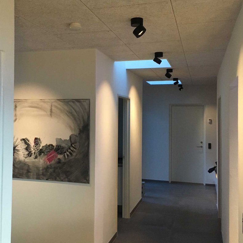 Aim Spot Single svart Tak/Vggspotlight