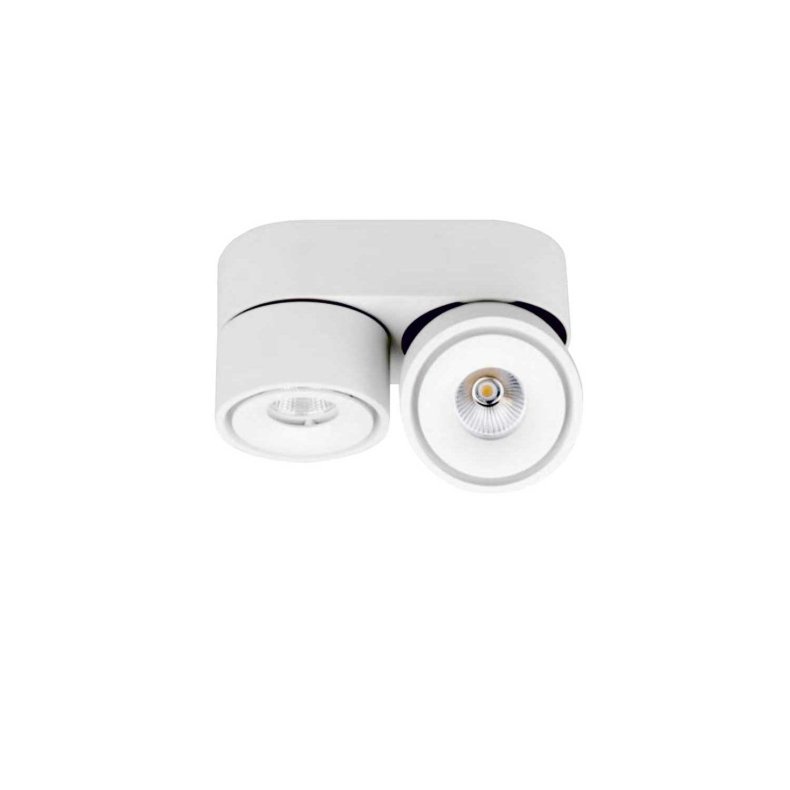 Aim Spot Double hvid Loft/Vgspot