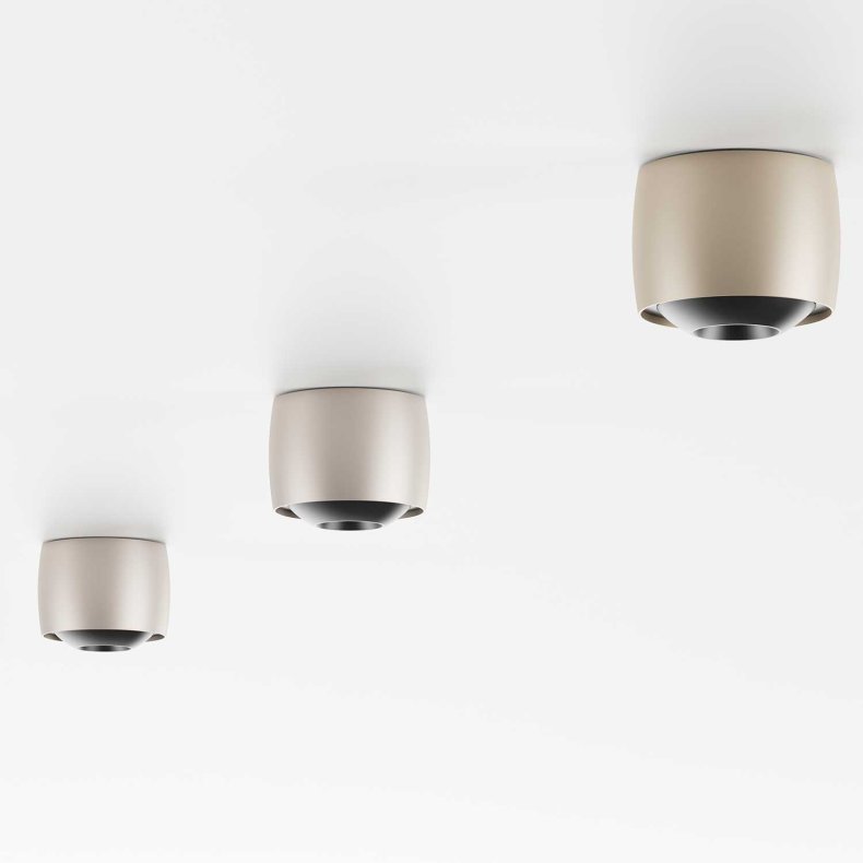 Air C Soft Ivory/Svart Taklampa