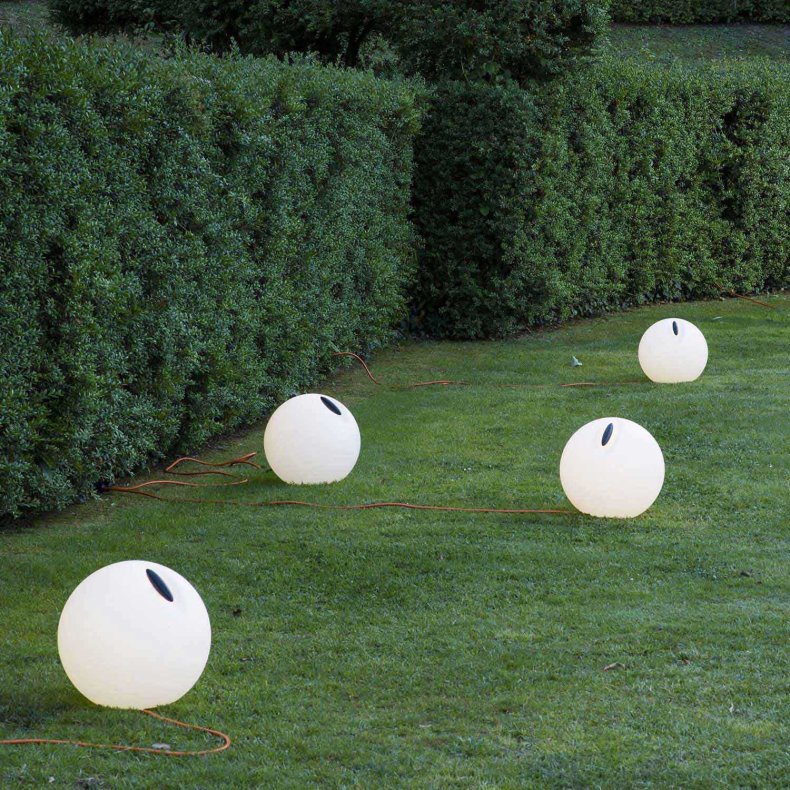 Bowl hvid Udendrslampe