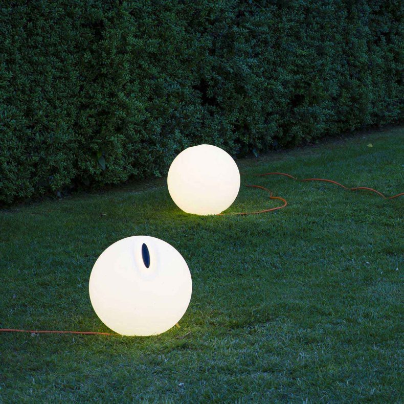 Bowl hvid Udendrslampe