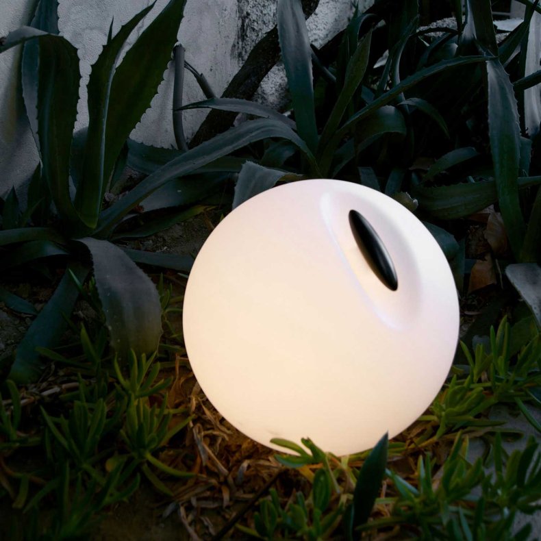 Bowl hvid Udendrslampe