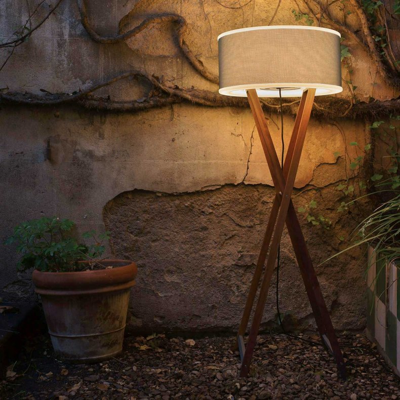 Cala 140 IP65 Udendrs Gulvlampe iroko/brun