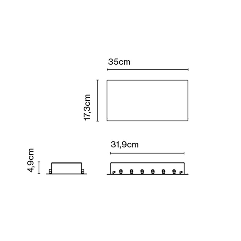 50W Rectangular Triac Canopy 5          