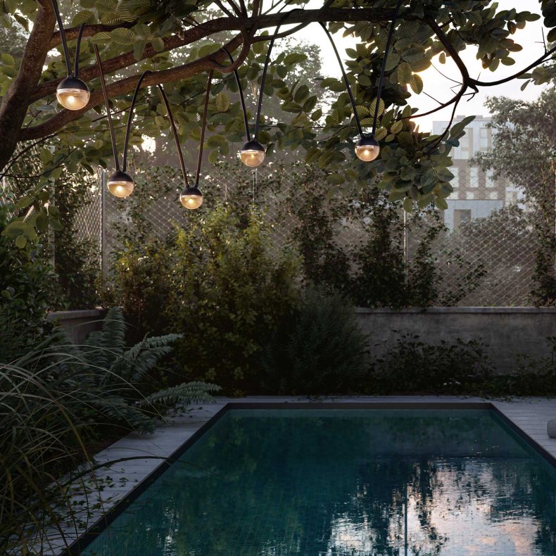 Cherry Bubbls powerbank black Pendant Light