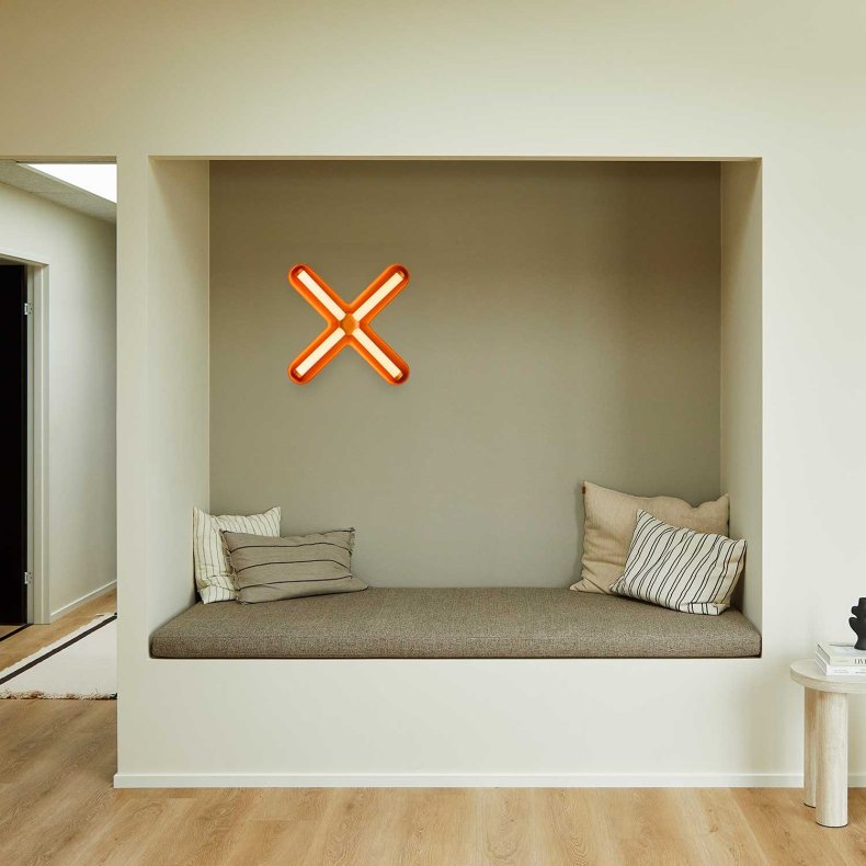 FUZZ Wall Black/Orange Wall Light