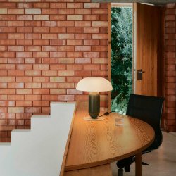 Gambosa Opal-Brown grey Table Lamp