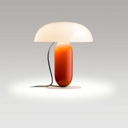 Gambosa Opal-Orange Table Lamp