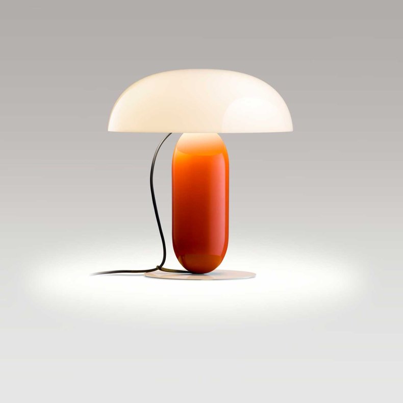 Gambosa Opal-Orange Table Lamp