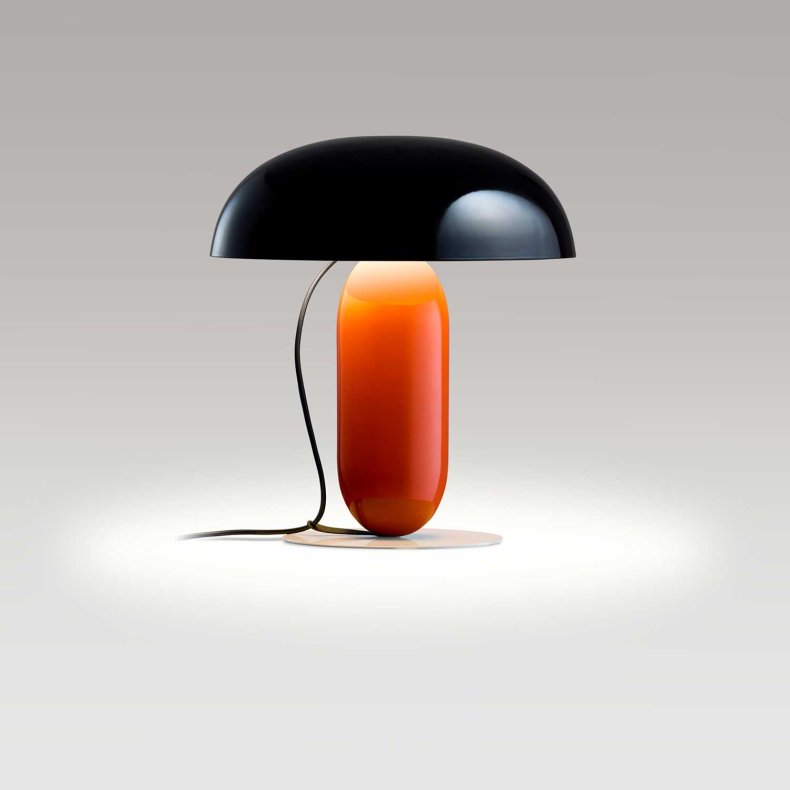 Gambosa Black-Orange Table Lamp