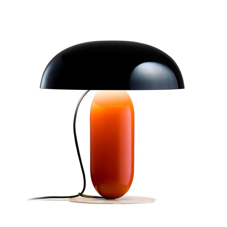 Gambosa Black-Orange Table Lamp