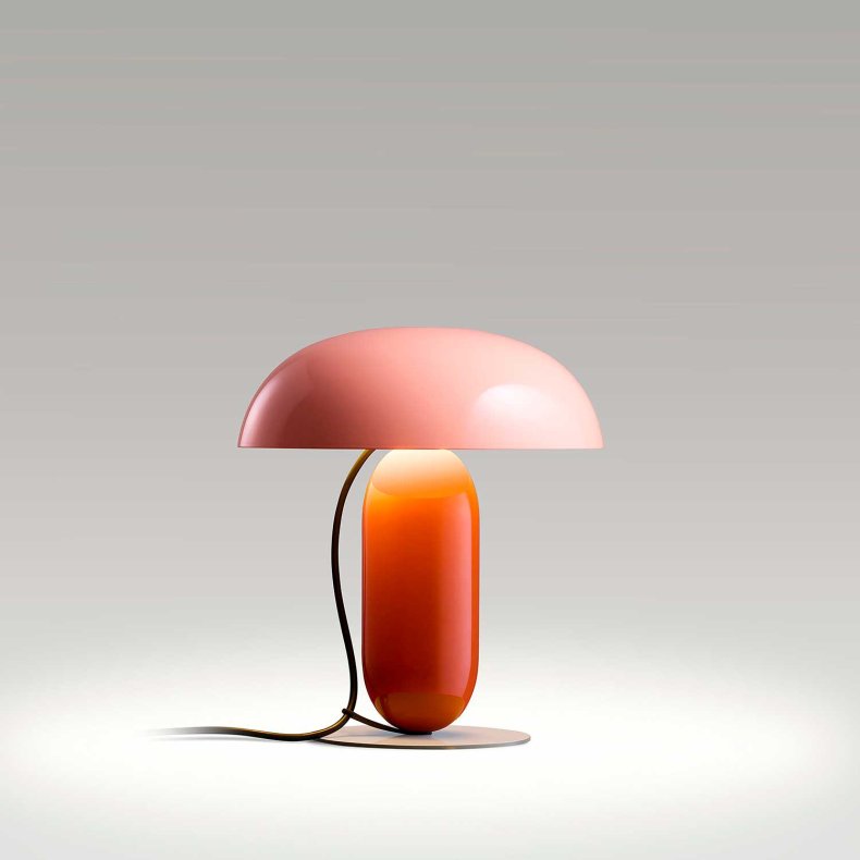 Gambosa Pink-Orange Table Lamp