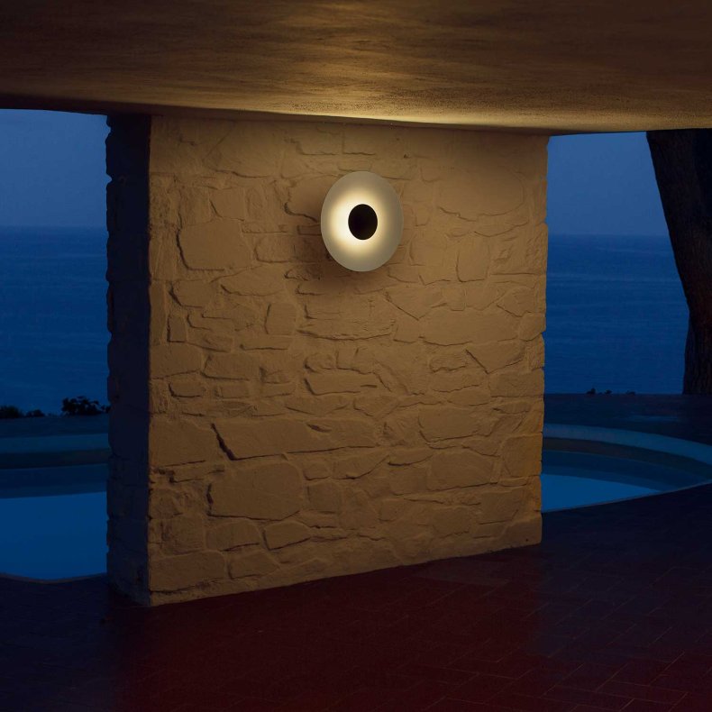 Ginger C hvit Utendrs Vegglampe