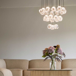 ICE BALL 24 Cluster Pendant Light