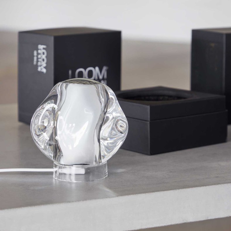 ICE BALL Krom Bordlampe