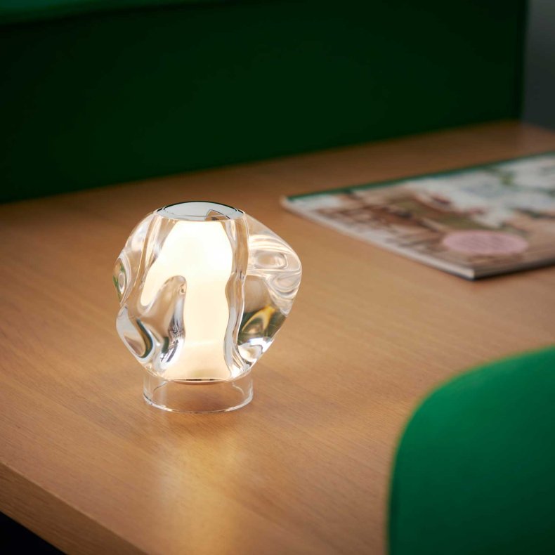 ICE BALL Krom Bordlampe