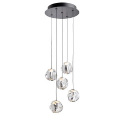 ICE BALL 5 Cluster Pendant Light