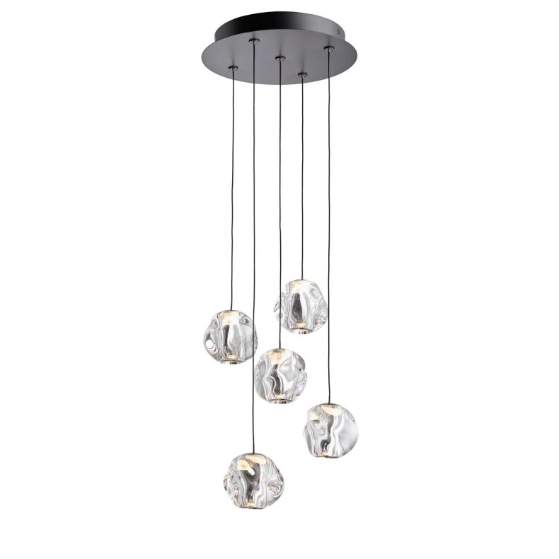 ICE BALL 5 Cluster Pendant Light