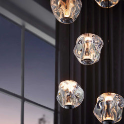 ICE BALL 5 Cluster Pendant Light