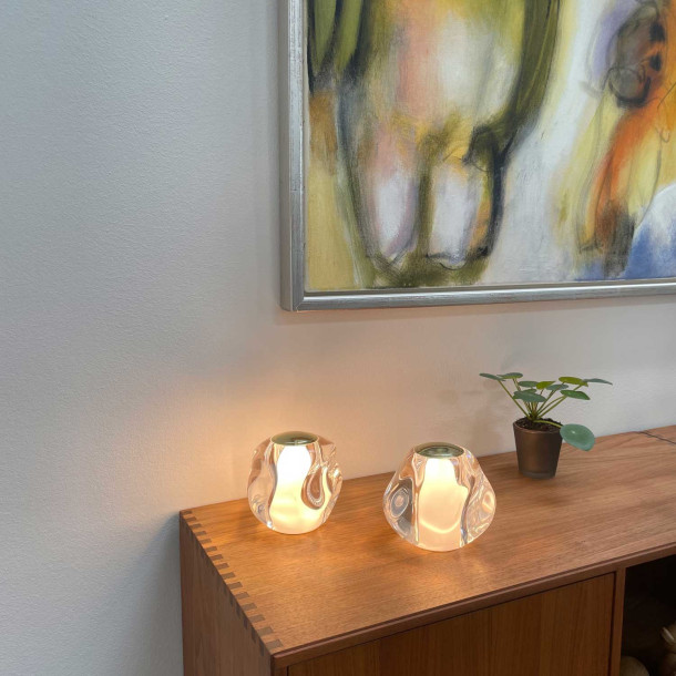 ICE BALL Bordlampe Guld