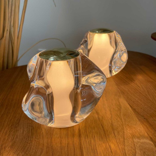 ICE BALL Bordlampe Guld