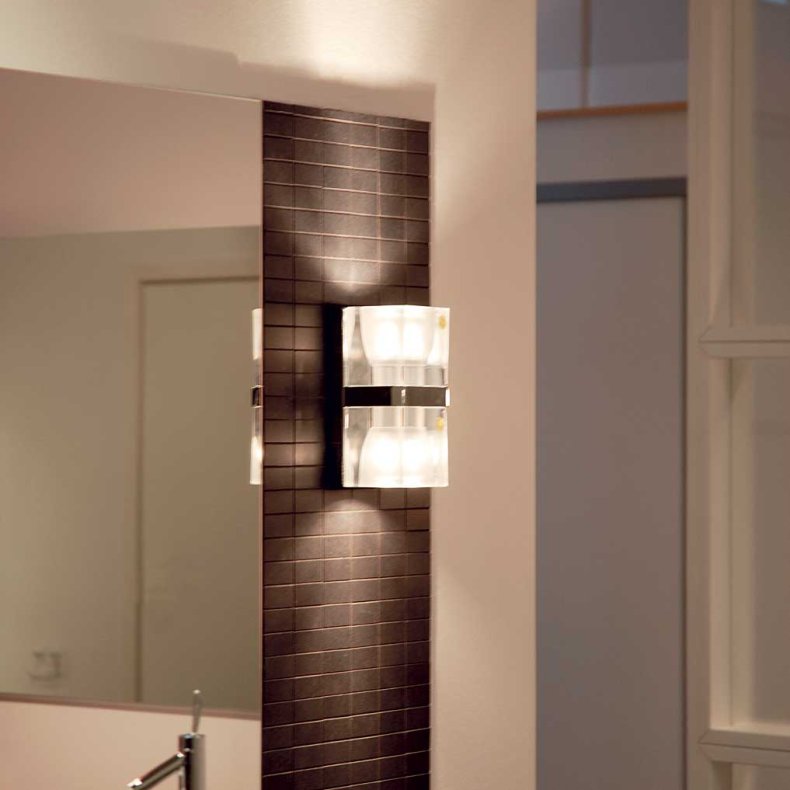 Ice Cube Dobbel Vegglampe