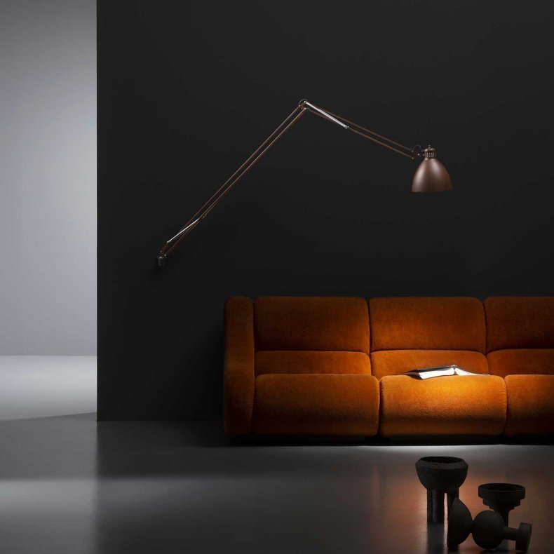 JJ Mid P sable grey Wall Light