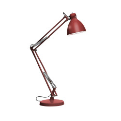 JJ Small T amarant rd Bordlampe m/ base