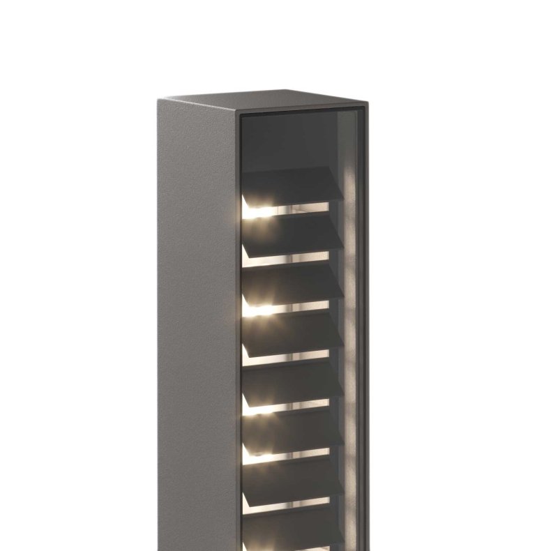 Lin 40 svart spike Trdgrdslampa