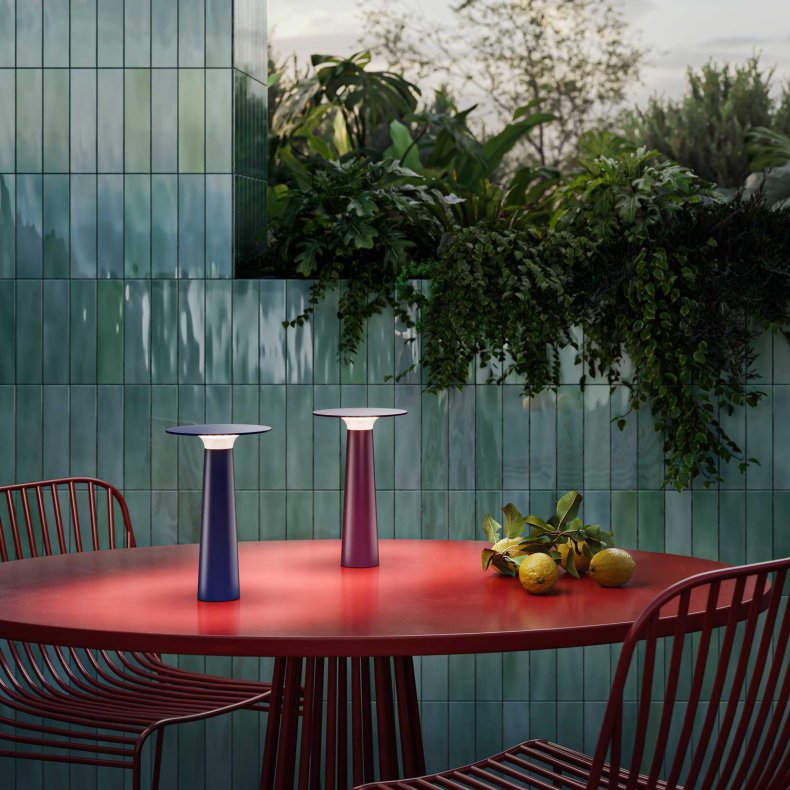 Lix IP44 blue Table Lamp