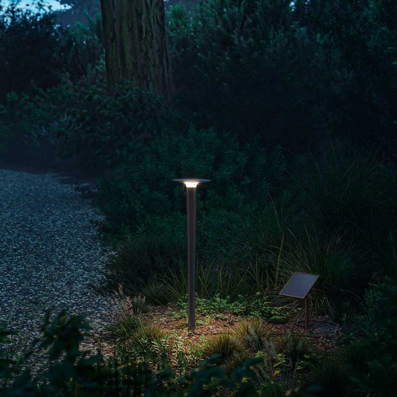 Lix spike solar sort Havelampe