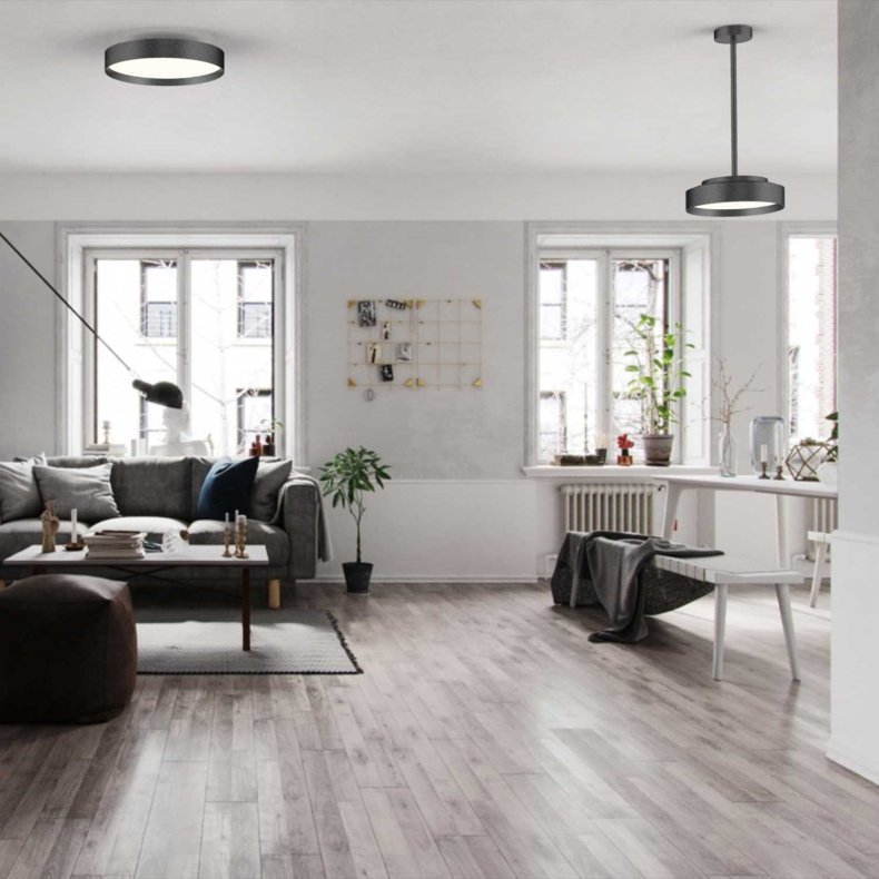 Lucia Svart 45 Taklampa