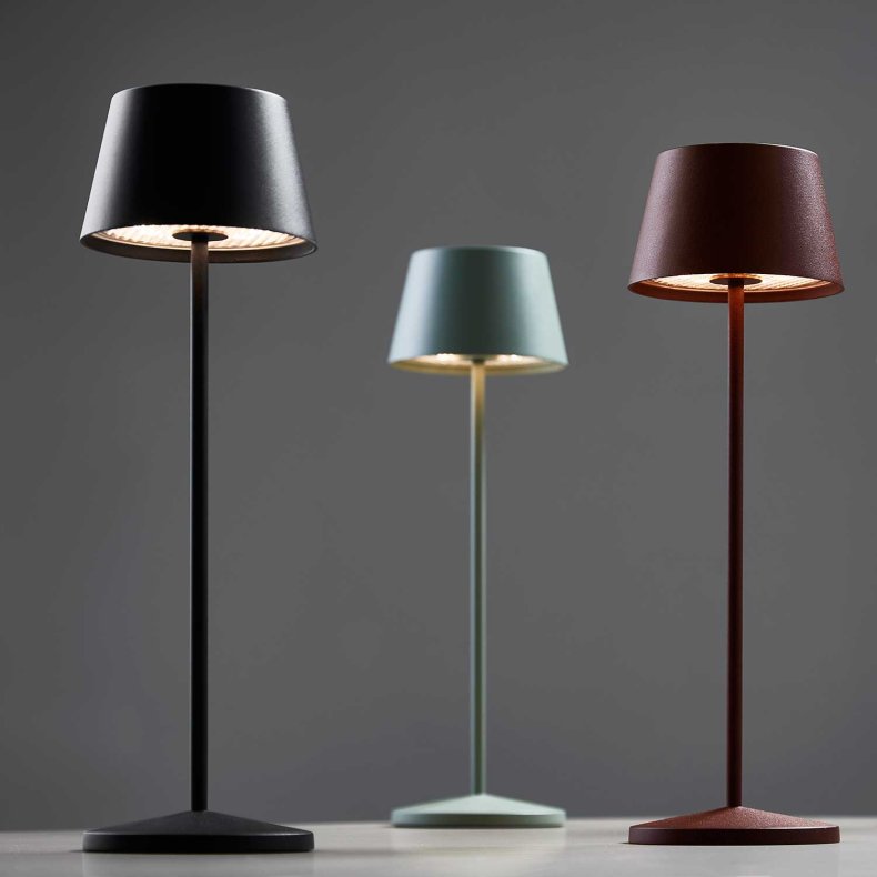 Modi Grn gr Bordlampe