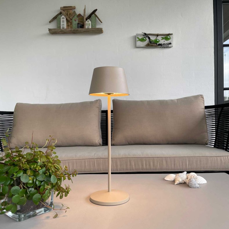Modi Gr beige Bordlampe