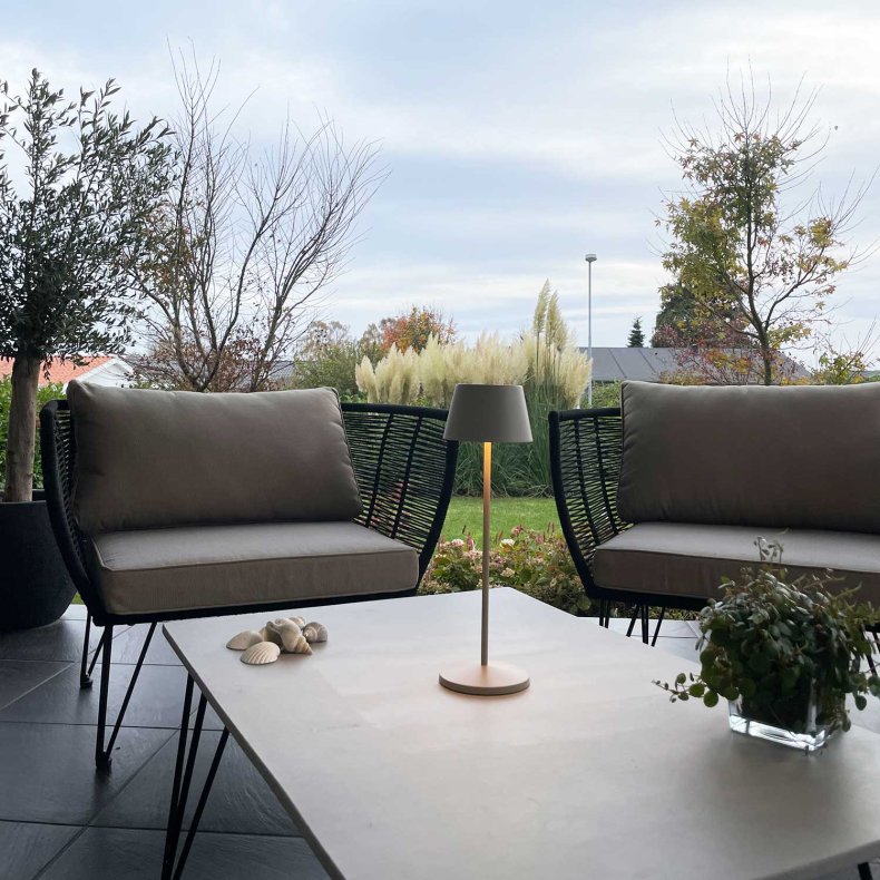 Modi Gr beige Bordlampe