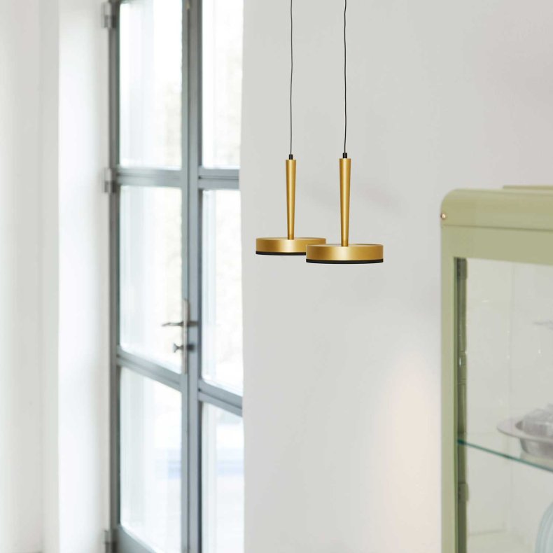 NYX P1 Matt Brass Pendant Light