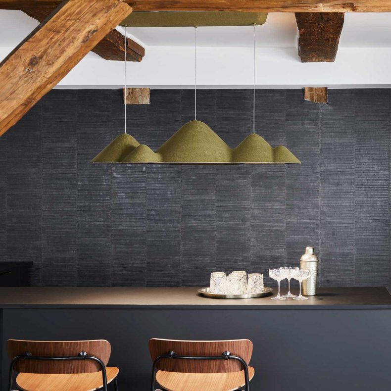 Panorama L Green/Pure Black Pendant Light