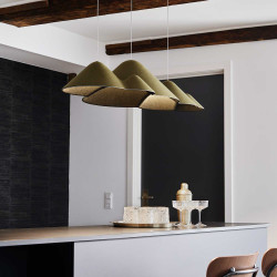 Panorama L Green/Pure Black Pendant Light