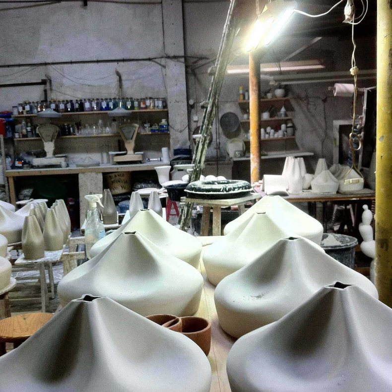 Pleat Box 13 sort/hvid Pendel