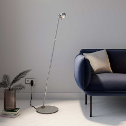 Puk matt krom Golvlampa Mini 125cm